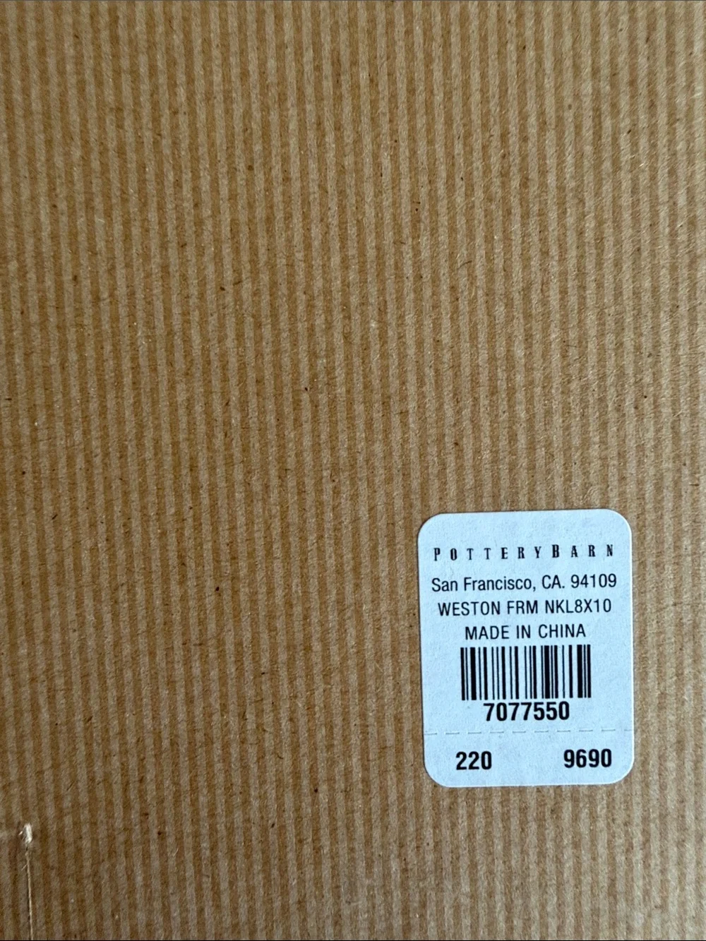 Pottery Barn Weston Hanging Iron Frames Silver New in Box 8